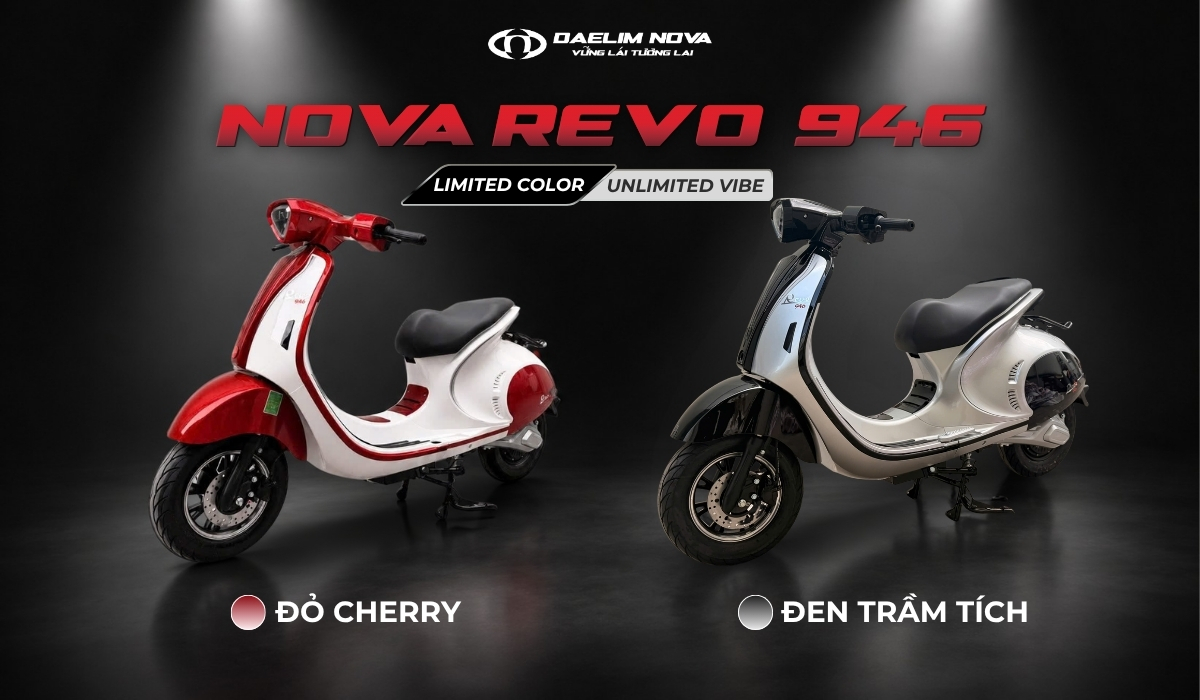Nova Revo 946 màu sắc 2026 phiên bản Limited đỏ cherry và đen trầm tích